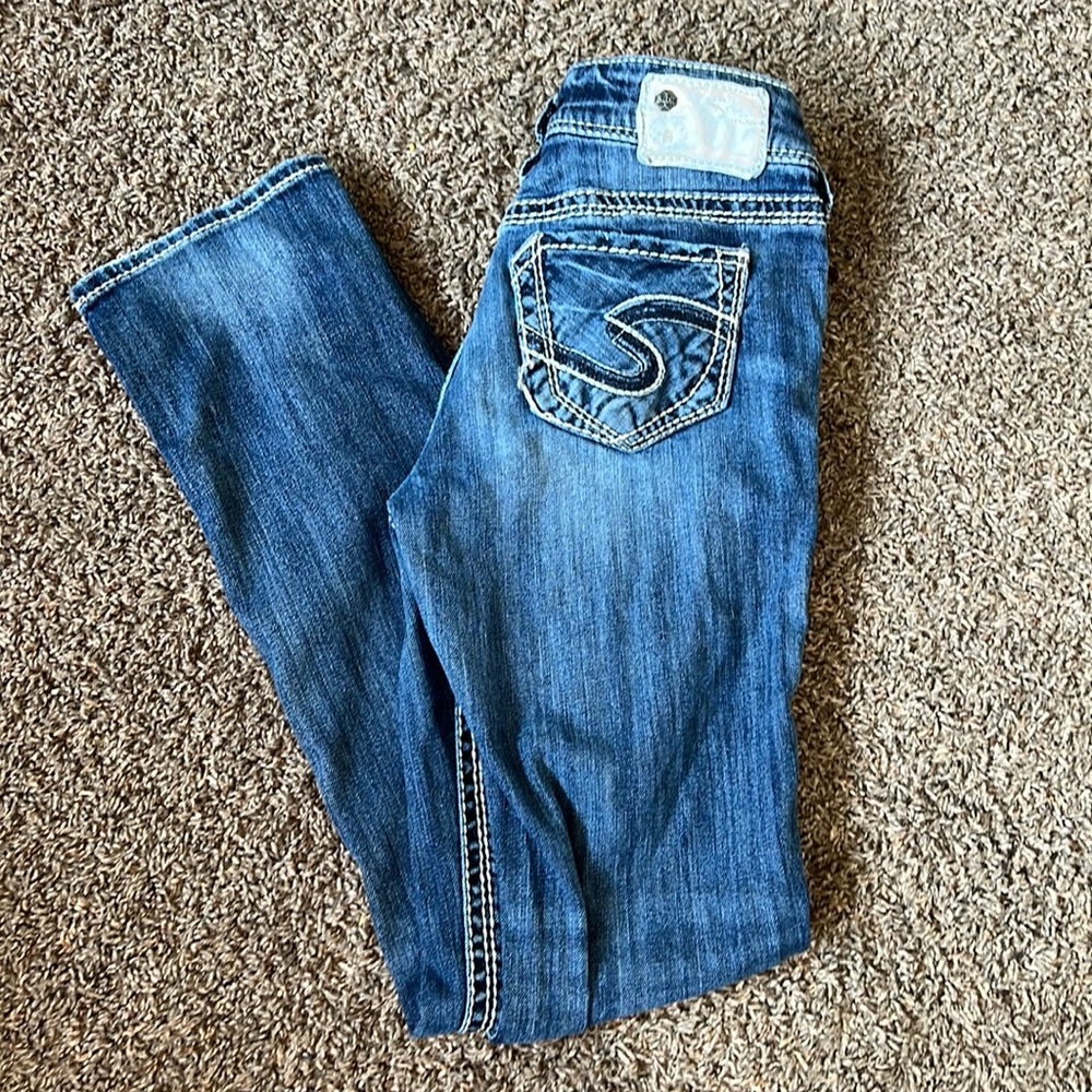 Silver Suki Jeans